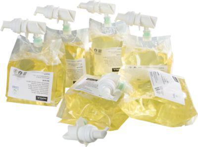 MAUL MaulCare Schaumseife Nachfüllung 6 x 1000 ml, pH-hautneutral, vegan, farbstofffrei, rückfettend, EU-Ecolabel, kompatibel MAULcare