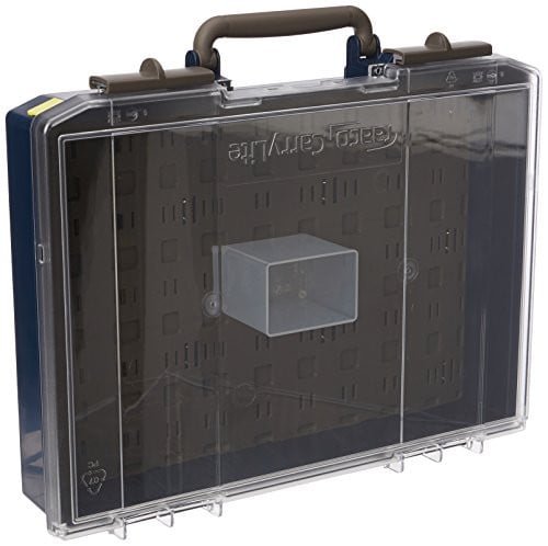 Raaco CarryLite-LMS 80 Assortimentskoffer 5x10-0 met sandwichdeksel, Blauw, B: 41,3 cm, H: 8,3 cm, D: 33,0 cm