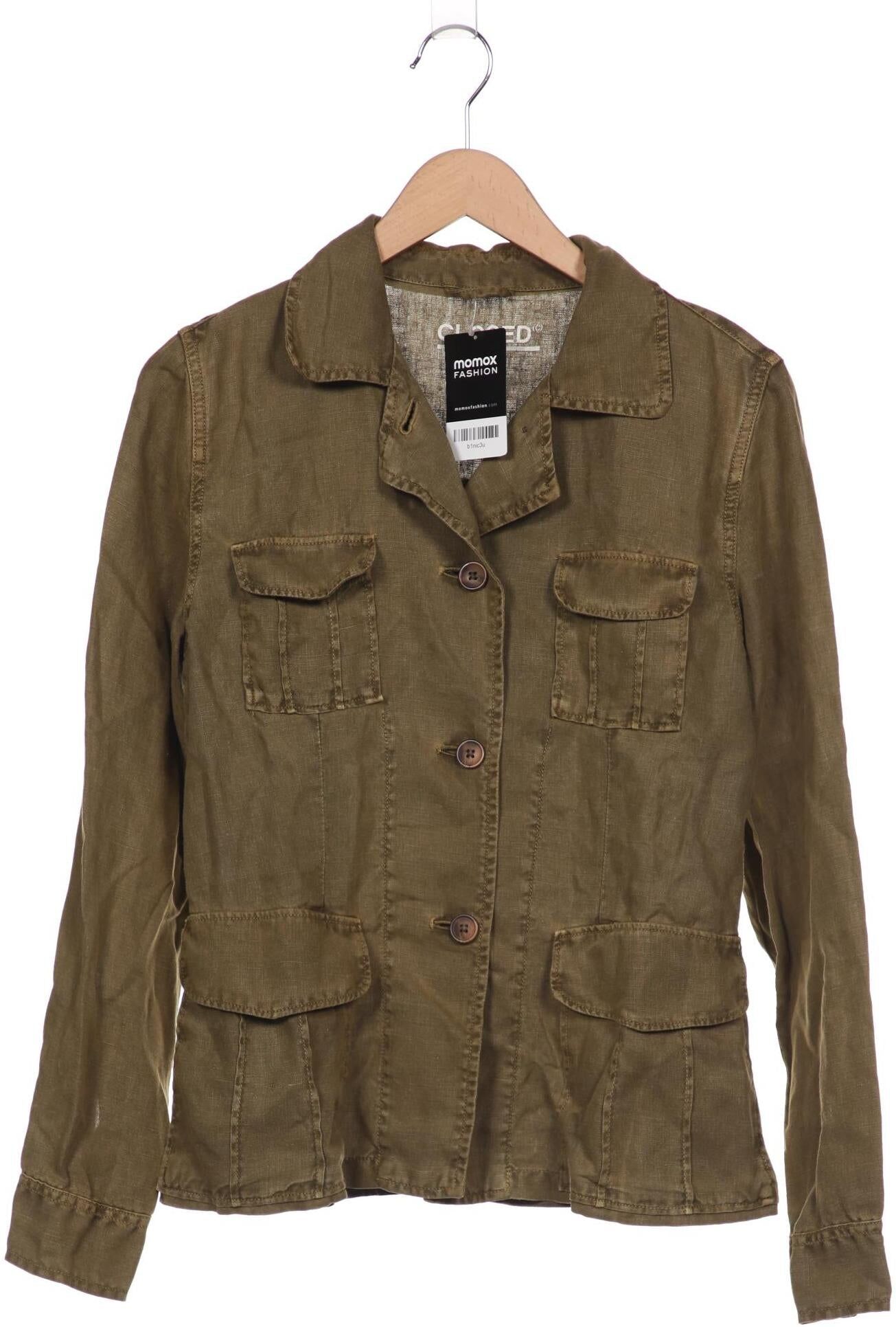 Closed Damen Jacke, Braun, Gr. M, Leinen - Second Hand
