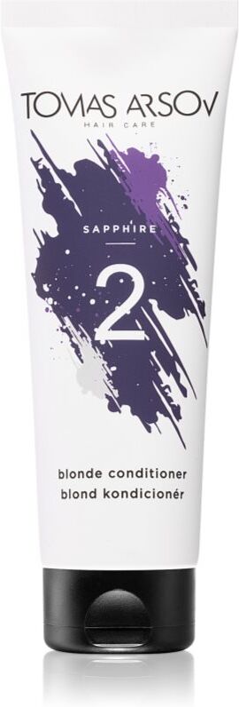 Tomas Arsov Sapphire Blonde Condicioner après-shampoing nourrissant en profondeur pour les cheveux blonds froids ayant subi une décoloration ou un balayage 250 ml