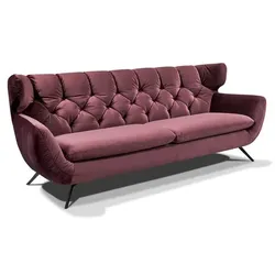 Portobello Sofa Chester Stoff Purple 2,5-Sitzer