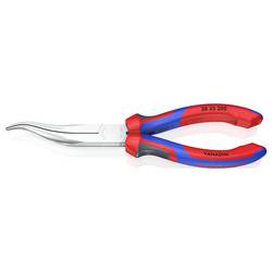 Knipex 38 35 200 Elektrotechnik und Feinwerktechnik Flachrundzange Gerade Vanadium Elektrostahl 200 mm