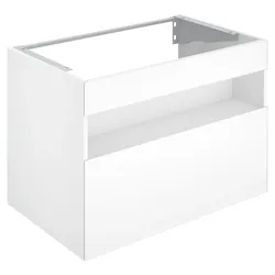 KEUCO Waschtischunterschrank mit Auszug „Stageline“ Inox (Glas, satiniert), Inox (Lack, seidenmatt), ohne Beleuchtung 800 × 625 × 490 mm