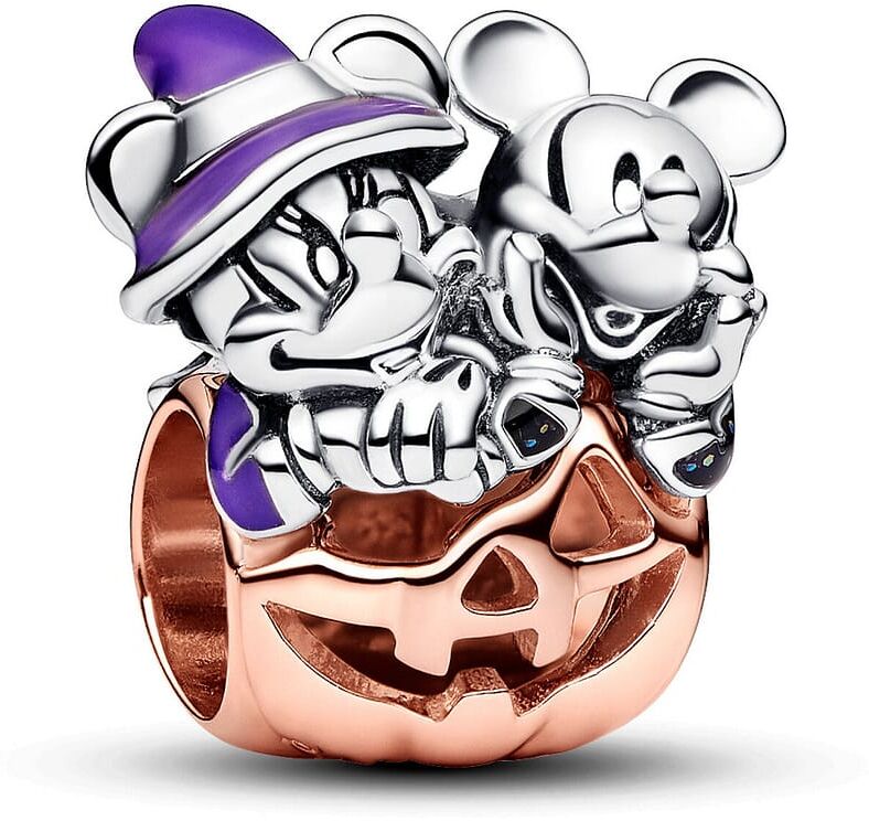 Charm Pandora Disney Citrouille Halloween Mickey Et Minnie Femme