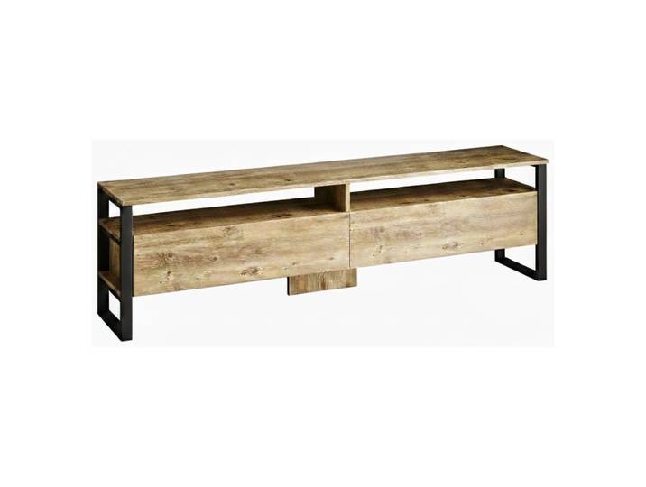 Meuble tv en bois marron chêne nobilité