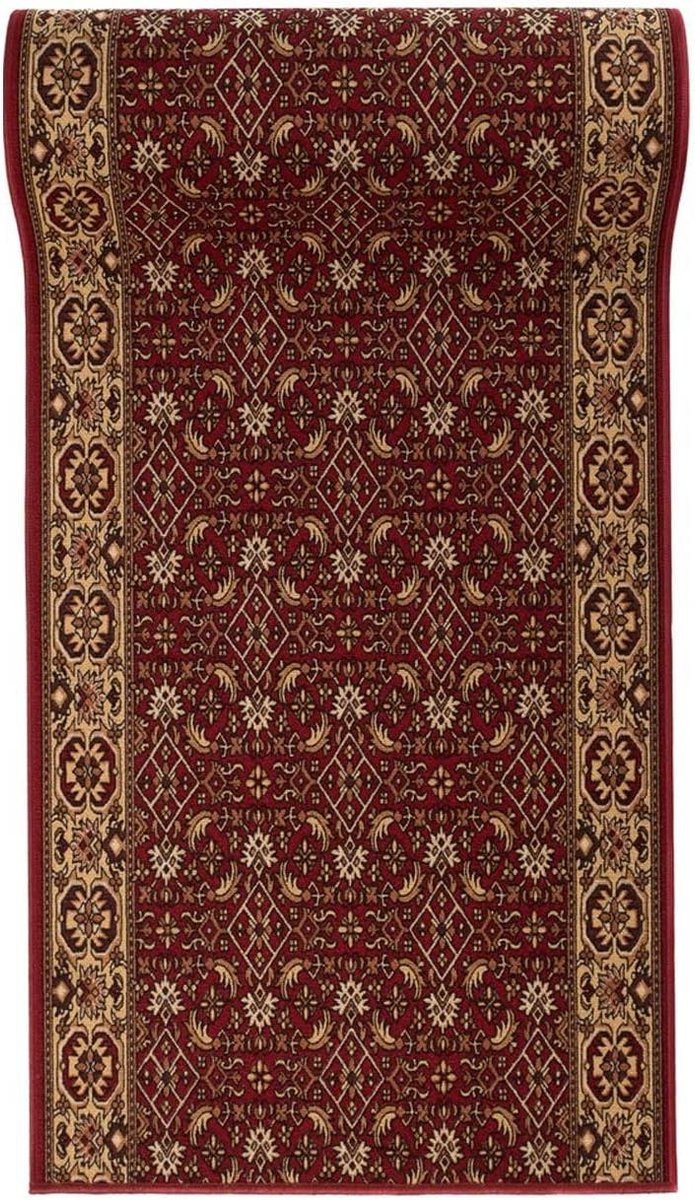 Antislip Runner Tapijt voor Keuken of Hal, Waterbestendig Schuim, Rood Kastanjebruin, 67 x 1025 cm