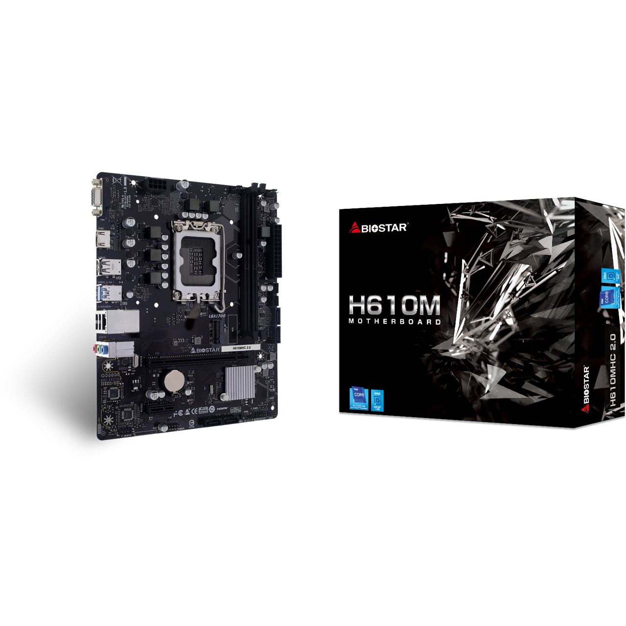 Biostar H610MHC 2.0 Intel H610 So.1700 DDR4 µATX Retail
