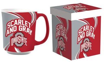 Evergreen Ohio State University, 14 oz Ceramic Coffee Mug w/ Gift Box