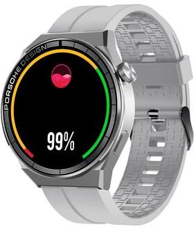 Everyday Crate ST5 MAX Bluetooth Calling Watch 1.45 Inch Fitness Smartwatch With Voice Recording Waterproof Sports Watch silver