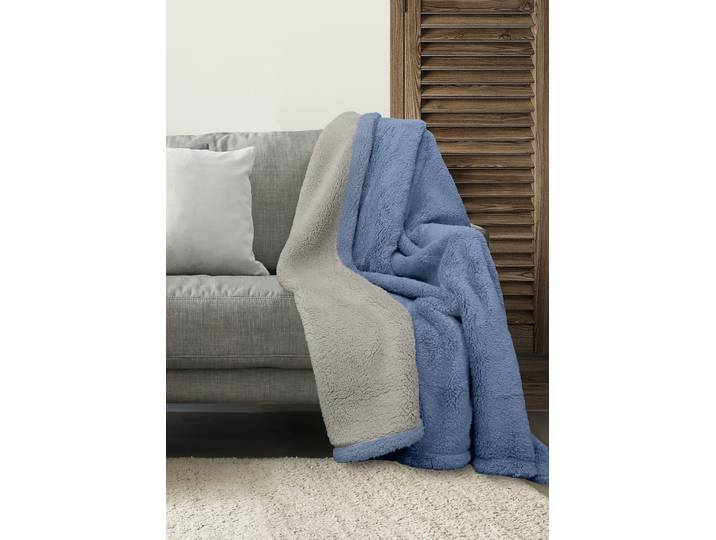 Couverture de jour Hechter Paris 150 x 1 x 200cm Bleu/Bleu clair/Gris clair Polyester