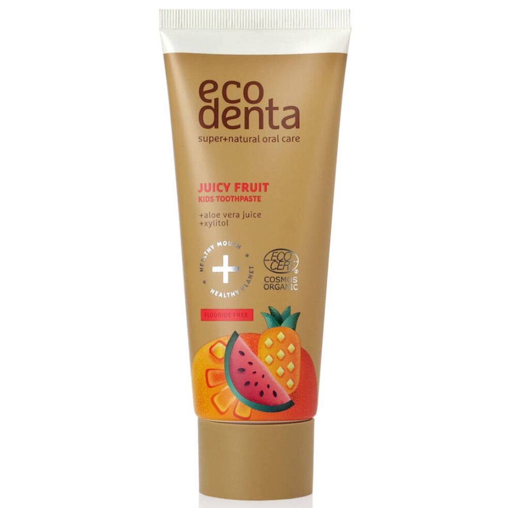 Ecodenta Juicy Fruit Kids Tandpasta Bio 75 ml Zahnpasta