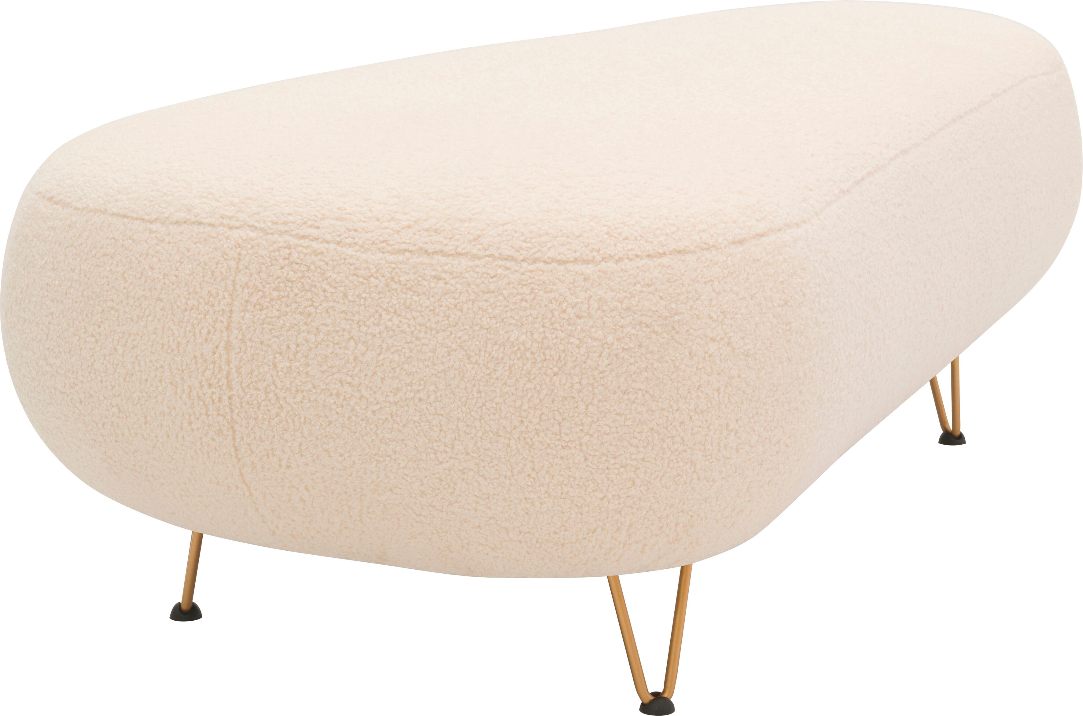 Hocker "Looks XVI", beige (creme), B:143cm H:46cm T:80cm, 100% Polyester, LOOKS BY WOLFGANG JOOP, Hocker, Hocker