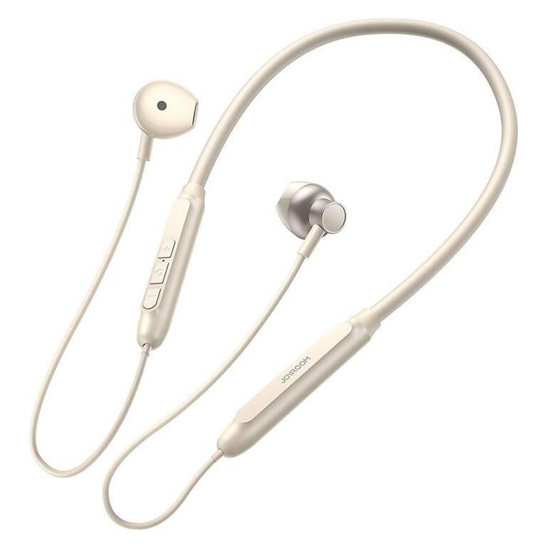Joyroom Magnetic Bluetooth Headphones Sport Neckband Earplugs 14.2mm - White (ANC, 30 h, Kabellos) (JR-D8W)