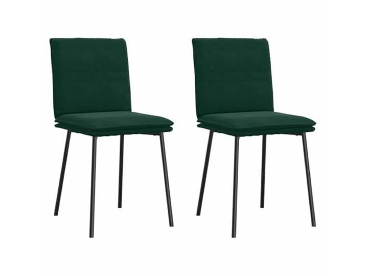 Coespram 2er Set Esszimmerstühle Samt Dunkelgrün Küchenstuhl Metall Polsterstuhl Set mit weichem Samtbezug, stabiler Metallkonstruktion und Schaumstoffpolsterung für Küchen- & Wohnzimmer.