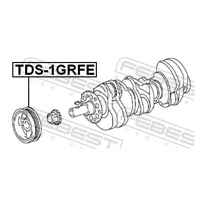 FEBEST Riemenscheibe, Kurbelwelle TDS-1GRFE für TOYOTA