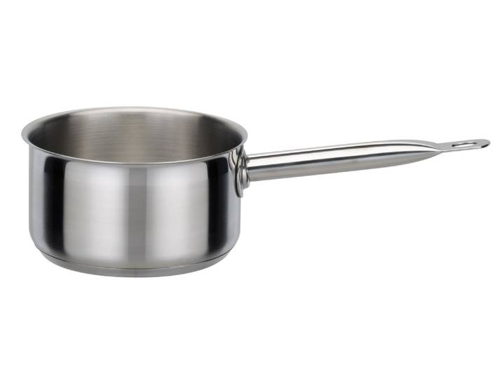 Kasserolle GSW Le Chef , silber (silberfarben), H:10cm Ø:20cm, Töpfe, Kasserolle, Topf aus hochwertigem Edelstahl 18/10 in Gastro-Qualität