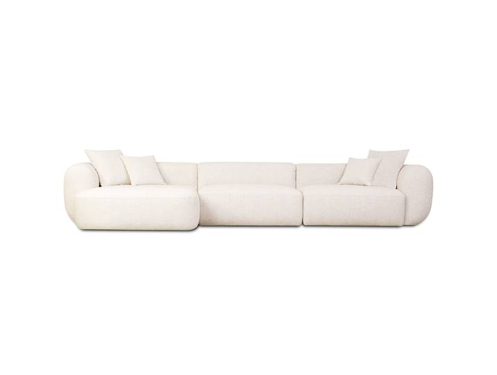 Modulares Ecksofa Baomi L-förmig groß linksseitig cremefarben