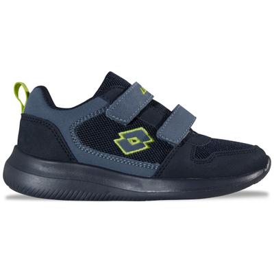Sneaker LOTTO, Kinder, Gr. 30, blau (navy, midblau), Kunstfaser, Synthetik, mehrfarbig, Schuhe Sneaker, - extra leicht & bequem