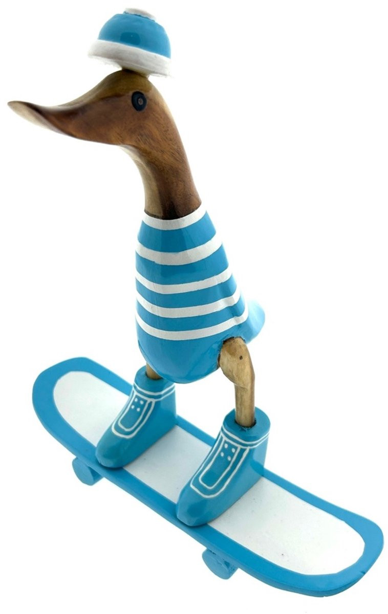 Wessel Houten eend skateboard neon blue
