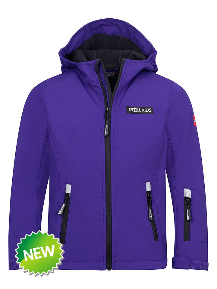 Trollkids Softshelljacke "Oslofjord" in Blau - 110