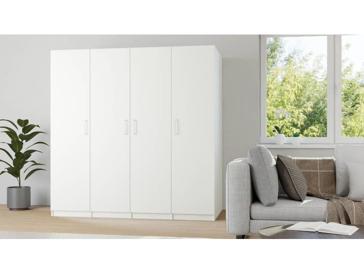Kleiderschrank tief Premium Dekore Weiß