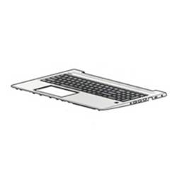 HP L45091-B31 Laptop Gehäuse-Unterteil + Tastatur Silber, Schwarz 1 St.