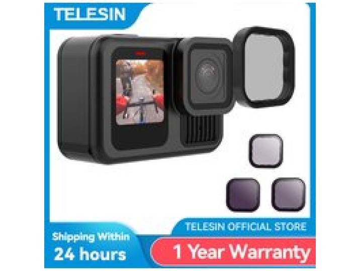 TELESIN ND8 ND16 ND32 ND64 CPL lensfilterset Aluminium frame voor GoPro Hero 13 actiecamera ND CPL lensfilter