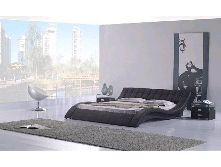 Xlmoebel Polsterbett Elegantes Polsterbett aus Leder mit modernem Design (Bett), Hergestellt in Europa