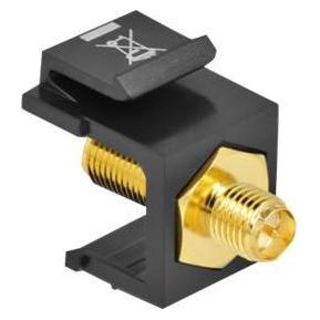 Delock Keystone Modul RP-SMA Buchse > RP-SMA Buchse schwarz (86865)