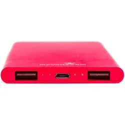 MyVolts MV-U6R - Battery Charger / Power Bank Red, Powerbank, Rot