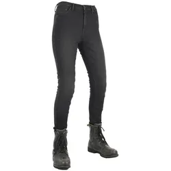 Oxford, Motorradhose, Damen Oa zugelassene AA Motorrad-Jeggings, Schwarz, 36 Kurz (Damen, Kurzgrösse, 36)