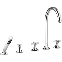 Dornbracht Vaia Wannen-Fünfloch-Armatur 27522809-00 chrom, für Wannenrandmontage