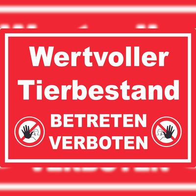HB-Druck Wertvoller Tierbestand Aufkleber A8 (52x74mm)