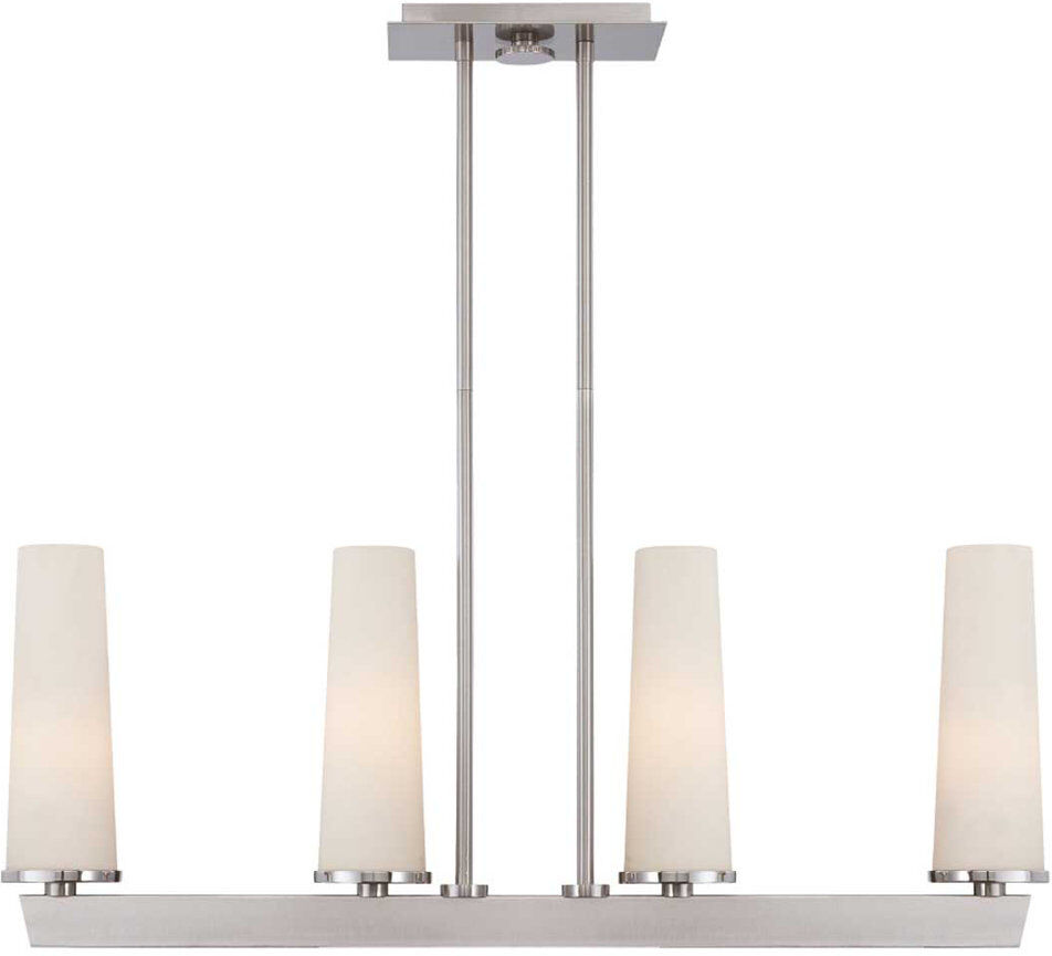 Ebern Designs Austa 4 - Light Brushed Nickel Kitchen Island Pendant Brushed Nickel