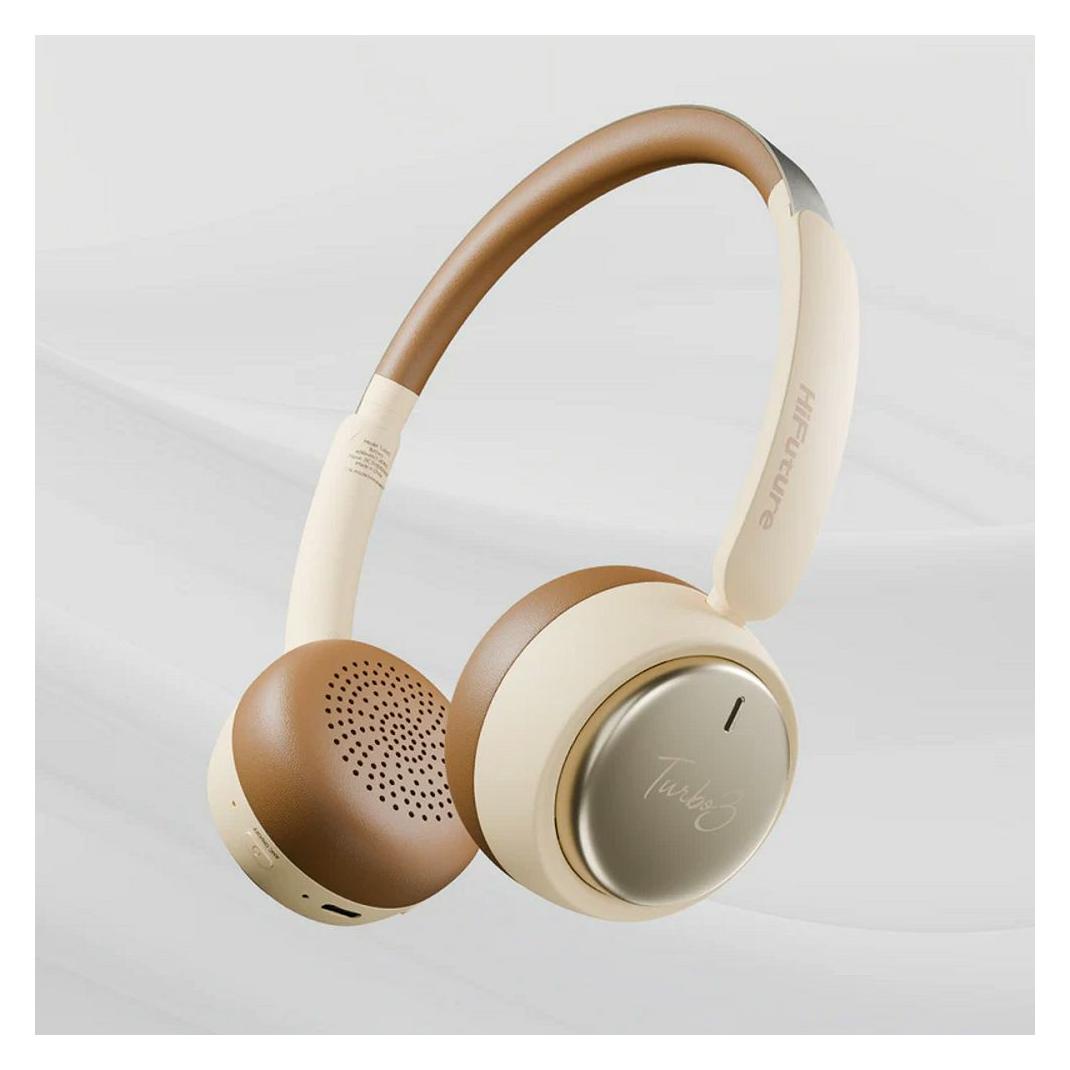 HiFuture Turbo 3 Wireless Over-Ear Headphones - Latte (Kabellos) (6972576183132)