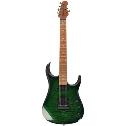Music Man JP15 Figured RMN Green Tiger Eye Quilt #H08986 - E-Gitarre