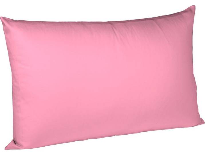 Kissenbezug FLEURESSE Colours Mako Satin, 100% Baumwolle, mit Reissverschluss , pink, B:40cm L:60cm, Mako-Satin, Mako-Satin, Kissenbezüge, Kissenbezug, Mako Satin, glänzend, glatt, Premium Qualität