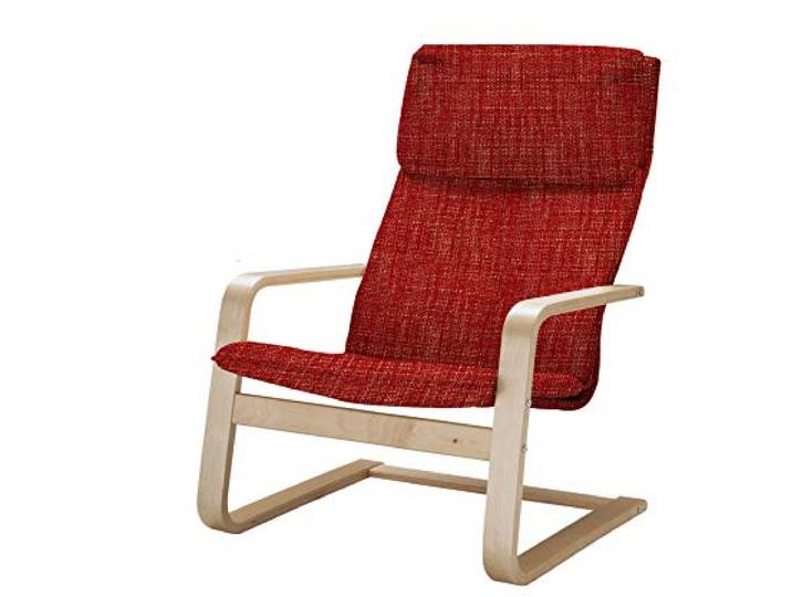 VINYLLA Housse de Rechange pour Fauteuil IKEA Pello (Tetron Cotton - Rouge)