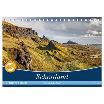 Schottland Farben und Licht (Tischkalender 2027 DIN A5 quer), CALVENDO Monatskalender
