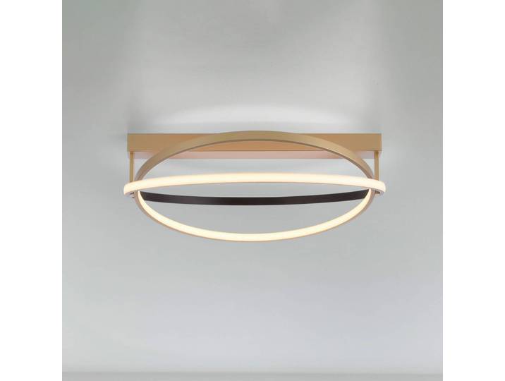 Q-Smart-Home Smart Home Deckenleuchte Q-Beluga, dimmbar, messing / gold, für Wohn- / Esszimmer, Metall, Modern