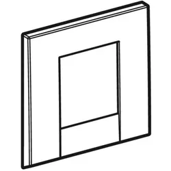 Geberit Abdeckpl. HyTronic UR Bolero für 241922461 UR- Steuerungen ab 2009, sgl. -verchromt