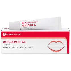 Aciclovir AL Creme bei Lippenherpes