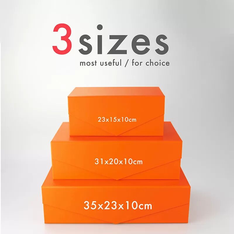 INF Große V-förmige Geschenkbox M Orange