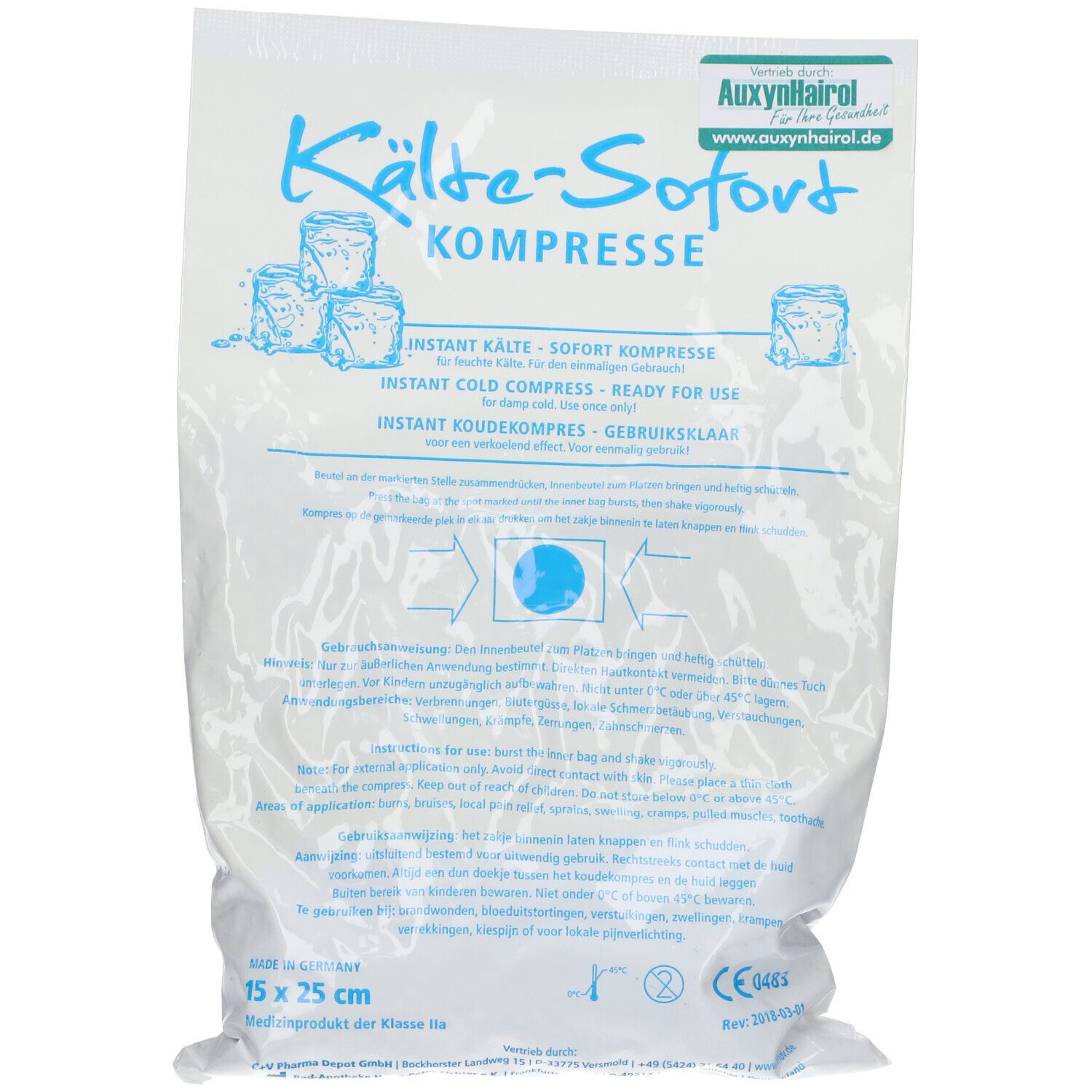 Sofort-Kälte Compresse 16x24 cm 330 g Kompressen