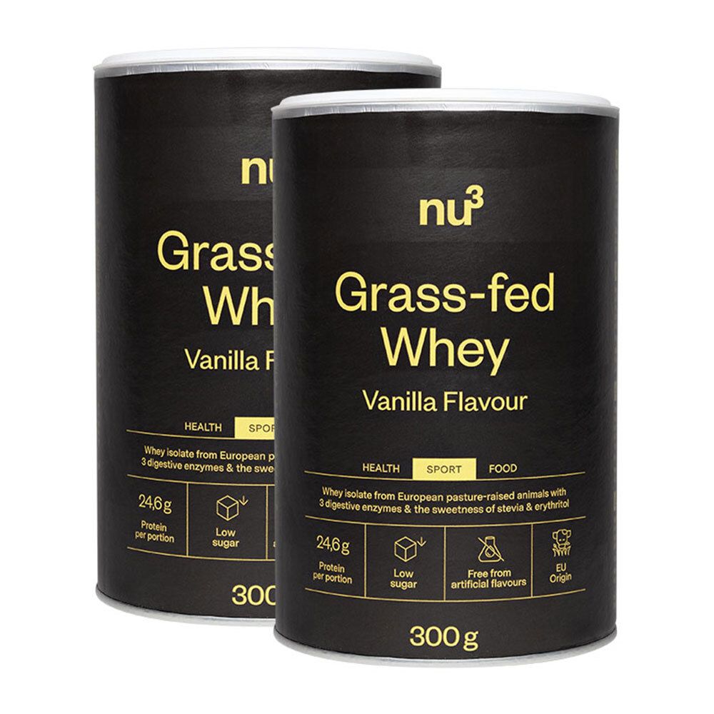 Grass-Fed Whey - Vanilla Flavour Doppelpack 2x300 g Pulver