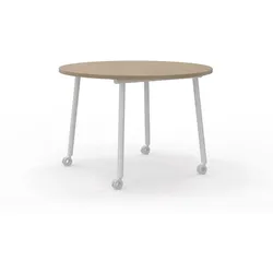 Runder Bürotisch mit Rollen Lewo 8