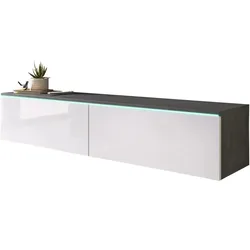 Lowboard  Breno , grau , Maße (cm): B: 140 H: 30
