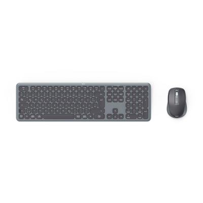 HAMA Tastatur- und Maus-Set "Tastatur und Maus kabellos (Multi Device 2,4GHz, 2x Bluetooth, QWERTZ)", grau (dunkelgrau), Eingabegeräte-Sets