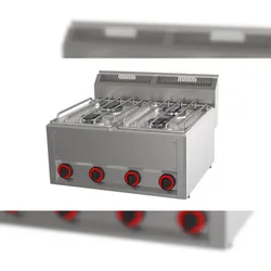 A&S polarny Gastro Gasherd 4-Brenner als Tischgerät 12,6 kW 660x600x290mm Gasbrenner