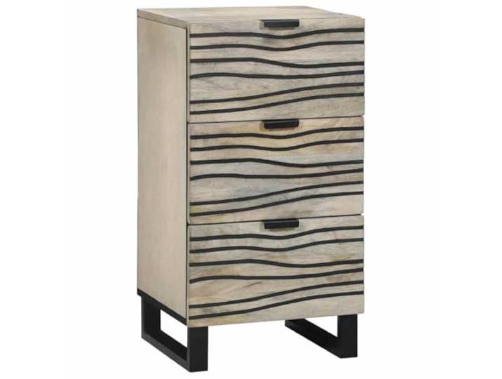RJPLMFV Anrichte aus massivem Mangoholz, TV-Aufbewahrung Füße aus schwarzem Eisen, ausziehbar, rustikaler Stil, modern, für Wohnzimmer oder Esszimmer